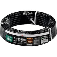 日本アンテナ 日本アンテナ テレビ配線ケーブル S5C 4K8K対応 黒 10m