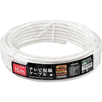 日本アンテナ 日本アンテナ テレビ配線ケーブル S4C 4K8K対応 白 10m