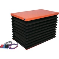 トラスコ中山 TRUSCO テーブルリフト500kg(電動Bねじ100V)650×950mm 蛇腹付 HDLL5069VJ12 1台