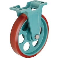 イノアック イノアック 重荷重用キャスターダクタイル製芯金ログラン車輪付タイプ 200径 固定金具付