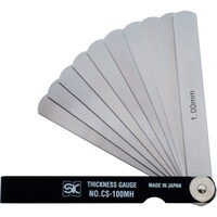 新潟精機 SK スキマゲージ シクネスゲージ 100MH カラースリーブタイプ 黒