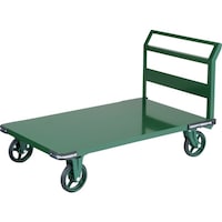 トラスコ中山 TRUSCO 鋼鉄製運搬車 1400X750 Φ200 ハンドル側自在車 鋳物車輪 OH1LR 1台