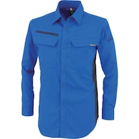ジーベック XEBEC 裏綿ストレッチ長袖シャツ1513464L ロイヤルブルー 1513464L 1着