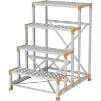 ピカコーポレイション PiCa 作業台 FGC型 4段W800×D400×H1200 踏面縞板タイプ FGC48120 1台