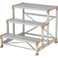 ピカコーポレイション PiCa 作業台 FGC型 3段W800×D400×H750 踏面縞板タイプ FGC3875 1台