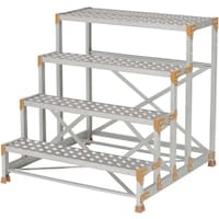 ピカコーポレイション PiCa 作業台 FGC型 4段W1000×D400×H1000 踏面縞板タイプ FGC4X100 1台