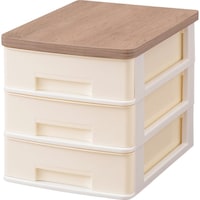 アイリスオーヤマ IRIS 288456 ウッドトップデスクチェスト WTDC430RFBR 1台