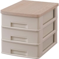 アイリスオーヤマ IRIS 288457 ウッドトップデスクチェスト WTDC430RFG 1台