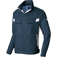 アイトス アイトス ニュームービンカット 春夏長袖ブルゾン ネイビー×シルバーグレー L AZ6830008L 1着