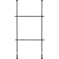 アイリスオーヤマ IRIS 574984 突っ張りワードローブ ブラック TWR21350B 1台