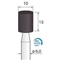 アルゴファイル 軸付ブラック砥石#46 Φ10X13 Φ6.0軸 A砥粒 5本入り GS511 1S(5本)