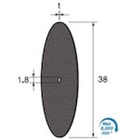 アルゴファイル カッティング砥石ディスク WA#100 Φ38X1 5本入り GS757 1S(5本)