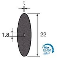 アルゴファイル カッティング砥石ディスク WA#100 Φ22X1 5本入り GS753 1S(5本)