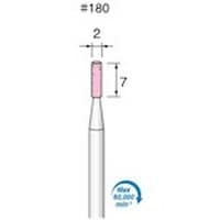 アルゴファイル 軸付ピンク砥石#180 Φ2X7 Φ3.0軸 PA砥粒 5本入り GS373 1S(5本)