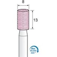 アルゴファイル 軸付ピンク砥石#60 Φ8X13 Φ6.0軸 PA砥粒 5本入り GS532 1S(5本)