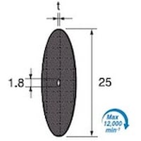 アルゴファイル カッティング砥石ディスク WA#100 Φ25X0.5 5本入り GS761 1S(5本)