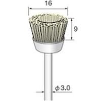 アルゴファイル パキンブラシカップ型パキン Φ16X9 Φ3.0軸 BM366 1本