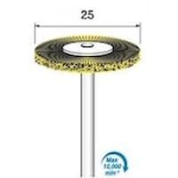 アルゴファイル 真鍮ブラシ Φ25平型 Φ3.0軸 線径0.1