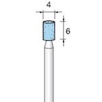 アルゴファイル 軸付ブルー砥石 WA#120 Φ4X6 Φ3.0軸 5本入り GS208 1S(5本)
