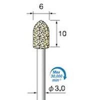 アルゴファイル 軸付フェルトバフ ソフト Φ6X10 Φ3.0軸 FB211 1Pk(5本)