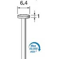 アルゴファイル 電着ダイヤモンドバー#140 Φ6.5X1 Φ2.34軸 ED323 1本