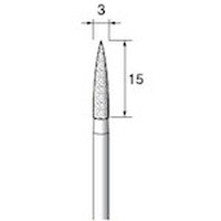 アルゴファイル 電着ダイヤモンドバー #140 Φ3X15mm Φ3軸
