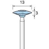 アルゴファイル 軸付ブルー砥石 WA#120 Φ13X3 Φ2.34軸 5本入り GS119 1S(5本)