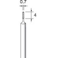 アルゴファイル 電着CBNボラゾン#170 Φ0.7X4 Φ3.0軸 ED407N 1本