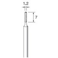 アルゴファイル 電着ダイヤモンドバー#140 Φ1.2X7 Φ3.0軸 ED452 1本