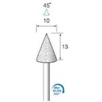 アルゴファイル 電着ダイヤモンドバー#120 Φ10X13 Φ3.0軸 ED533 1本