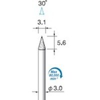 アルゴファイル 電着ダイヤモンドバー#120 Φ3X5.6 Φ3.0軸 ED521 1本