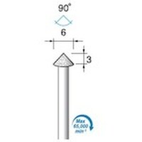 アルゴファイル 電着ダイヤモンドバー#120 Φ6X3 Φ3.0軸 ED542 1本