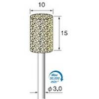 アルゴファイル 軸付フェルトバフハード Φ10X15 Φ3.0軸 FB225 1Pk(5本)