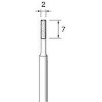 アルゴファイル 電着CBNボラゾン#140 Φ2X7 Φ3.0軸 ED455N 1本