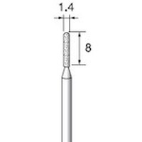 アルゴファイル 電着ダイヤモンドバー#140 Φ1.4X8 Φ2.34軸