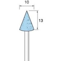 アルゴファイル 軸付ブルー砥石 WA#120 Φ10X13 Φ2.34軸 5本入り GS111 1S(5本)