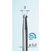 アルゴファイル 難削材用超硬カッター(チタンカット) Φ3 3.0軸 CC221TC 1本