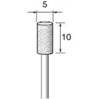アルゴファイル 電着ダイヤモンドバー#140 Φ5X10 Φ2.34軸 ED219 1本