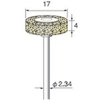 アルゴファイル 軸付フェルトバフ Φ17X4 Φ2.34軸 FB111 1Pk(5本)