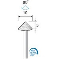 アルゴファイル 電着ダイヤモンドバー#120 Φ10X5 Φ3.0軸 ED543 1本