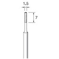 アルゴファイル 電着CBNボラゾン#140 Φ1.5X7 Φ3.0軸 ED453N 1本
