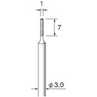 アルゴファイル 電着ダイヤモンドバー #170 Φ1X7 Φ3.0軸 ED451 1本