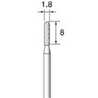 アルゴファイル 電着ダイヤモンドバー#140 Φ1.8X8 Φ2.34軸 ED233 1本