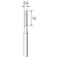 アルゴファイル 電着CBNボラゾン #140 Φ2.5X12mm Φ3軸 ED584N 1本