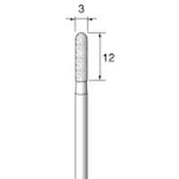 アルゴファイル 電着CBNボラゾン #140 Φ3X12mm Φ3軸 ED585N 1本