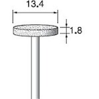 アルゴファイル 電着ダイヤモンドバー#140 Φ13.4X18 Φ2.34軸 ED329 1本