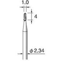 アルゴファイル 超硬カッタークロスカット Φ1X4 Φ2.34軸 CC181 1本