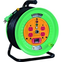 日動工業 NICHIDO 電工ドラム 100V 屋内型 防災型 温度センサー付 過負荷漏電保護兼用ブレーカー付 2PNCT電線 30m NDEK34PN 1台