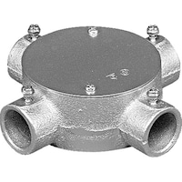 外山電気 外山電気 ねじ無し 丸型BOX四方出