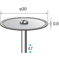 ナカニシ ナカニシ 電着ダイヤモンドディスク φ30×0.8×軸φ3 #140